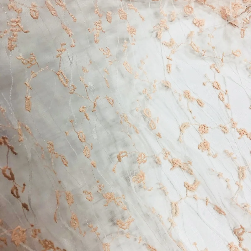 

White Wedding Dress Lace Style Water Trim Polyester Light Metre Embroidered Mesh Accessories Solid Color Fabric