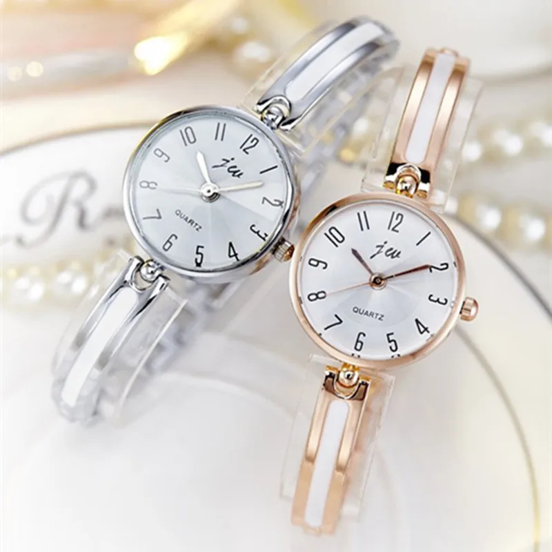JW женские часы с золотым браслетом люксовый бренд кварцевые Креативные Часы Дамские стальные повседневные часы под платье наручные часы женские часы