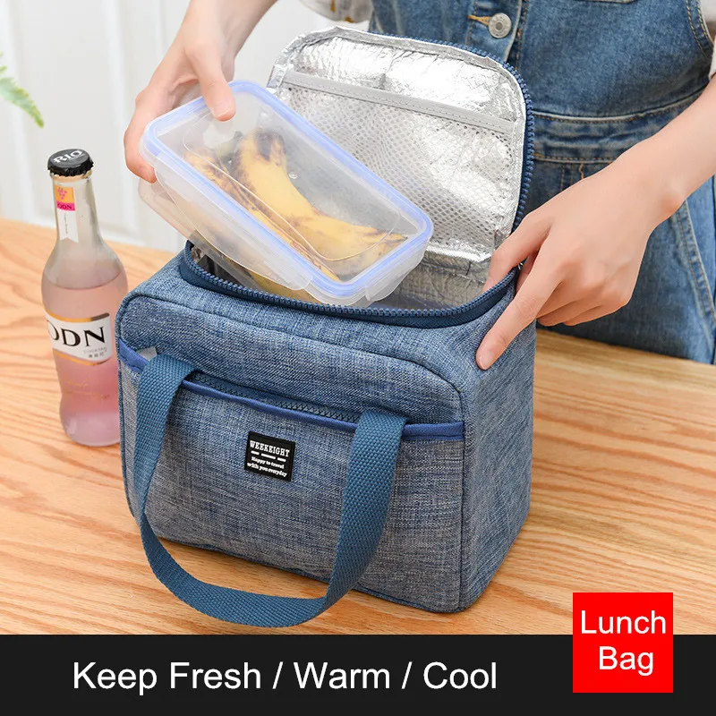 

Waterproof Insulated Lunch Bags Oxford Travel Necessary Picnic Pouch Thermal Dinner Box Food Storage Case Accessories Organizer