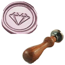 Винтажный Алмазный логотип на заказ, Свадебное приглашение, печать, печать, штамп, палисандр, набор ручек