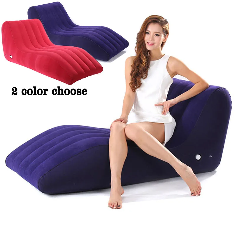 S-Shape Inflatable Sofa Sex Chair Furniture Sex Toys For Couples Adult Games Furniture Cushion Position Love Lounge Chair