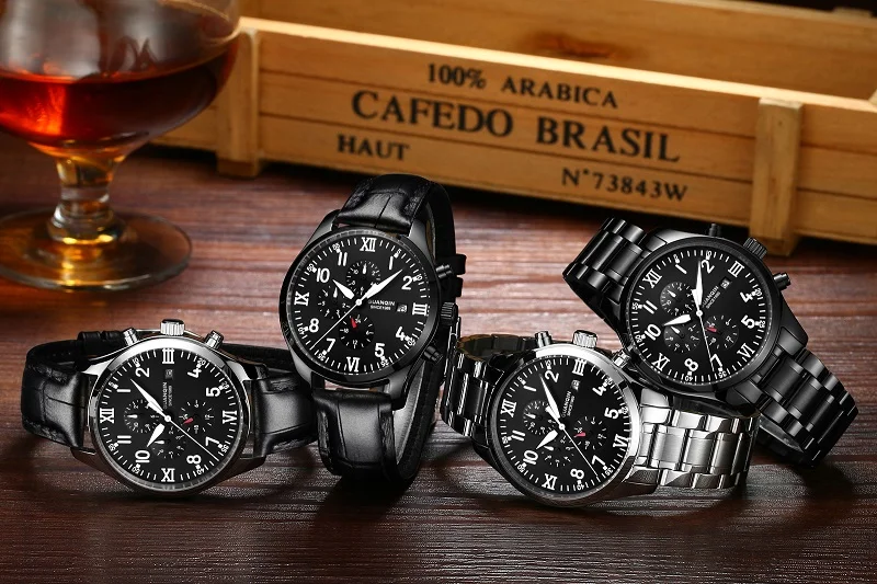 GUANQIN Mechanical Watch Men Black Luxury Brand Watch Sport Waterproof Luminou Automatic Watch 2017 Chinese Wrist Watch (12)