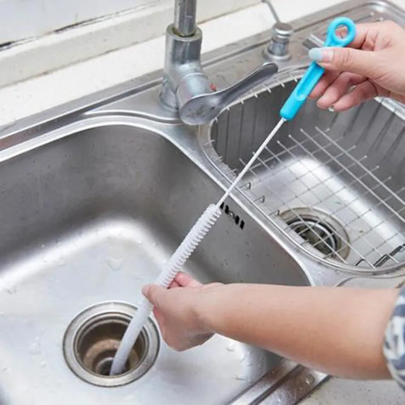 Urijk 1PC Bendable Kitchen Sewer Cleaning Brush Sink Tub Toilet Dredge