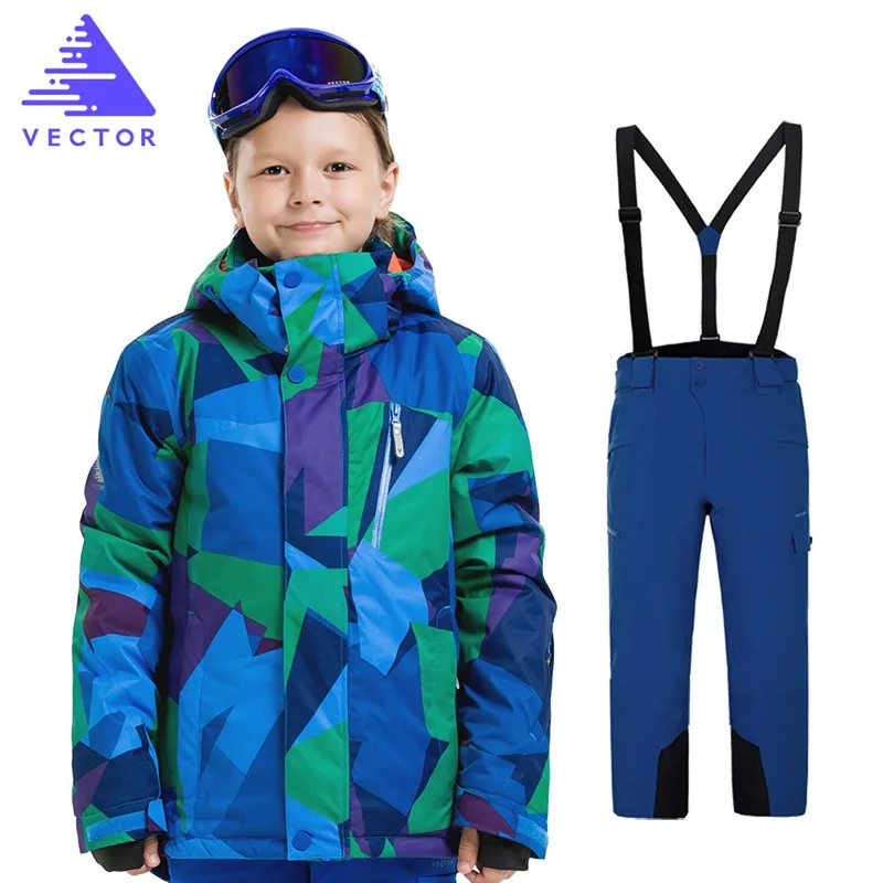 Детские зимние лыжные комплекты, детский зимний костюм, пальто, лыжный костюм, для спорта на открытом воздухе, одежда для катания на лыжах и сноуборде, водонепроницаемая куртка, штаны