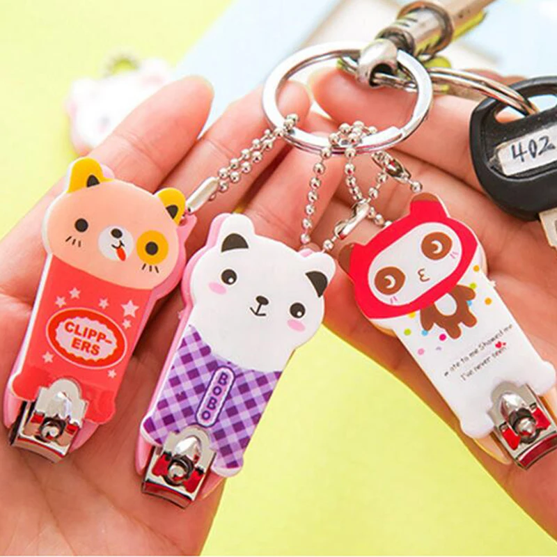 5 Pieces Keychain Keyring Keychains Nail Clippers portable Pedicure