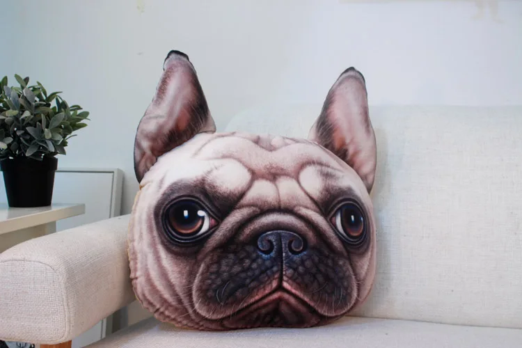 38cm 48cmCeative 3D Animal Tiger Face Headrest font b Pillow b font Sead Support Women Sleep