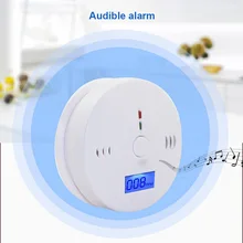 ЖК-дисплей CO детектор окиси углерода сигнальный датчик дыма отравления газа Предупреждение Сенсор видеомонитора@ JH