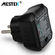 MESTEK портативный тестер розетки тестер с розеткой детектор полярности цепи инструмент обнаружения розетки 220~ 250 В