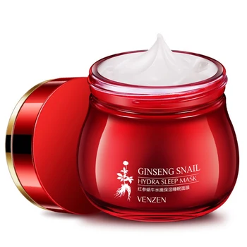 

Ginseng Snail Moisturizing Sleep Mask Skin Hydrating Refreshing Mask Anti Aging Nutrition Brighten Cream