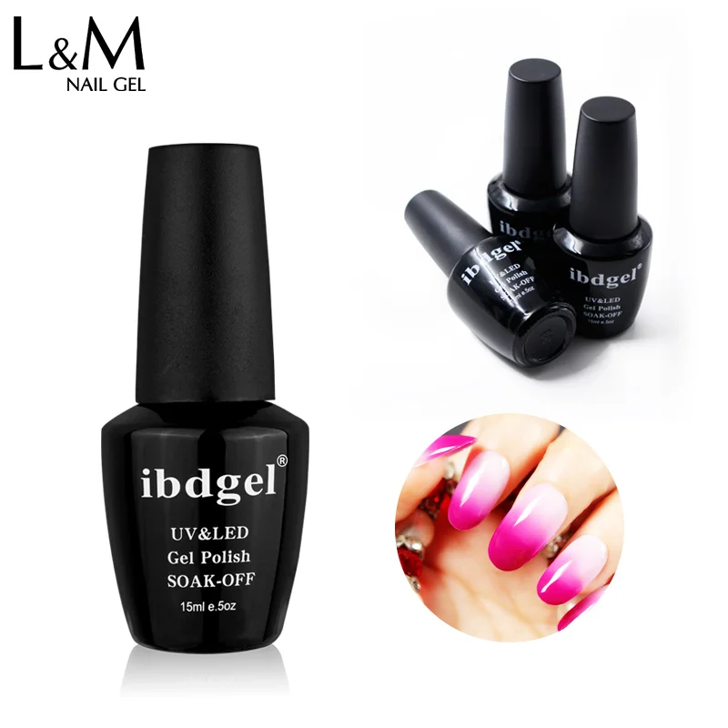 

6 Bottels Kit Lvmay Brand Gelpolish 15 ML Led Gel UV Color Temperature Changing Gel Nail Polish Long-lasting Nail Gel 72 Colors