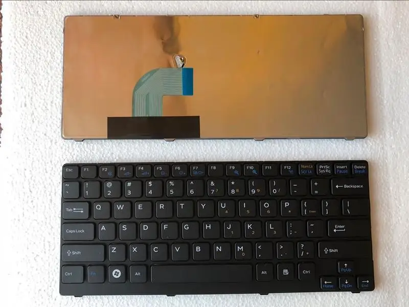 90% новая клавиатура для ноутбука sony VGN-CR серии США Серебристая Рамка черная рамка