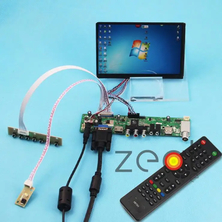 ТВ/HDMI/VGA/AV/USB/аудио плата контроллера + 7 "дюймовый N070ICG (1280*800) ips ЖК-экран