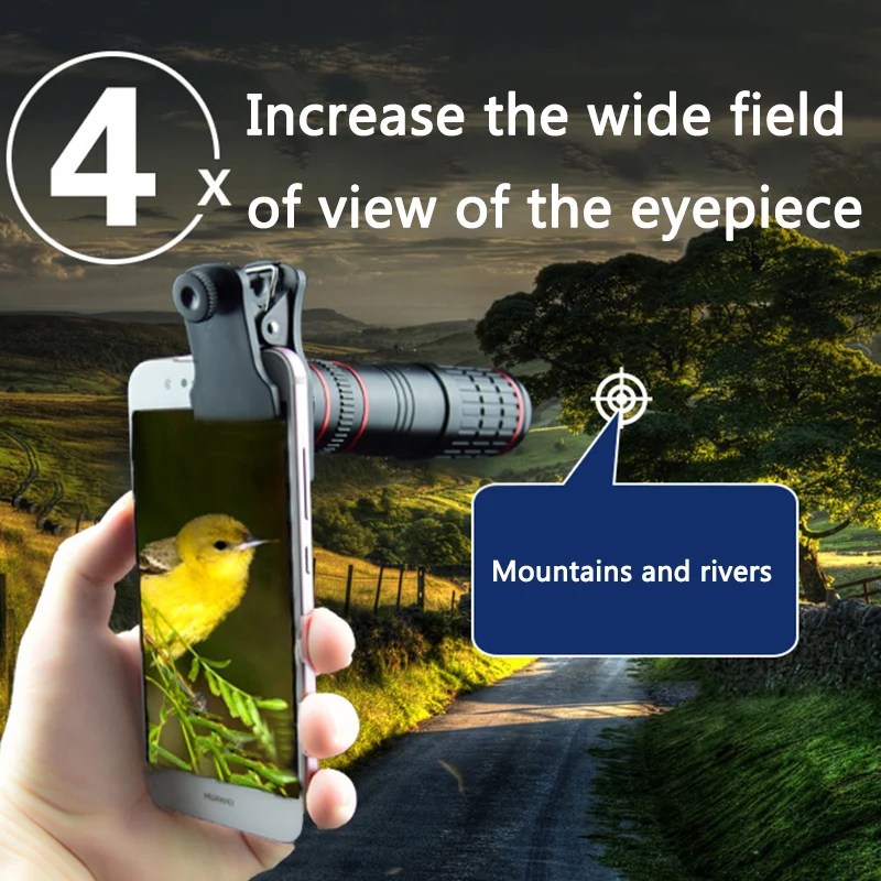 20X мобильный телескоп с длинным фокусом объектив камеры телефона HD фотографировать Объективы для iPhone