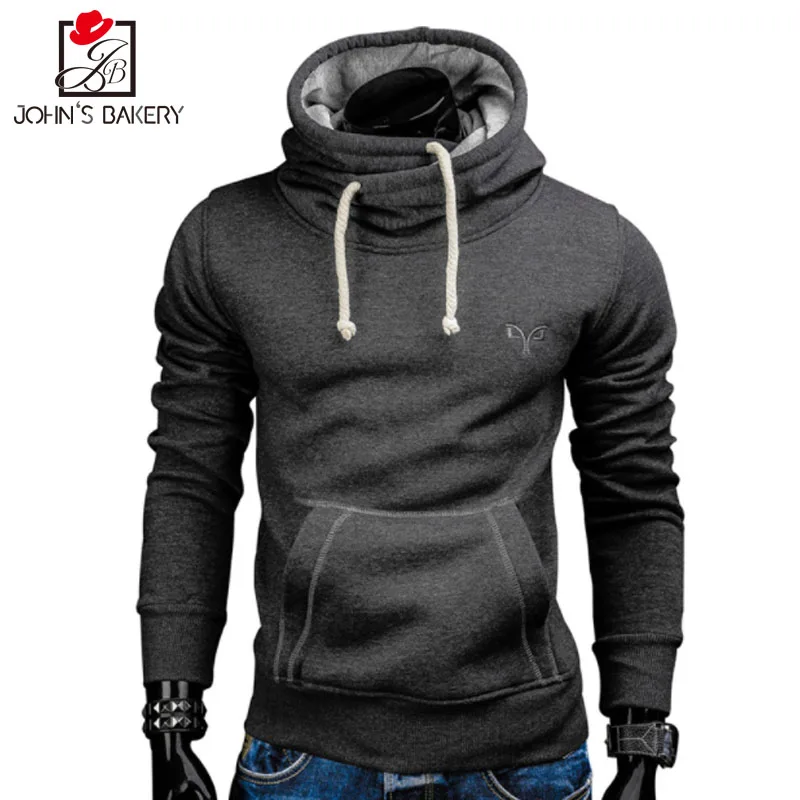 

2019 New Spring Autumn Hoodies Men Fashion Brand Pullover Solid Color Turtleneck Sportswear Sweatshirt Men'S Tracksuits Moleton