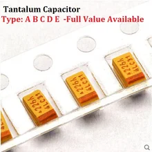 Tipo de condensador de tantalio, capacitancia SMD, 477 V, 6,3 V, 470UF, 6,3 V, 7343 V, 470UF6.3V, 10 Uds.