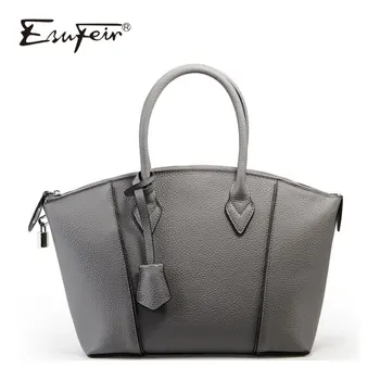 

ESUFEIR New Genuine Leather Women Handbags Vintage Shoulder Bag Crossbody Bag Fashion Solid Designer Handbag Casual Dumpling Bag
