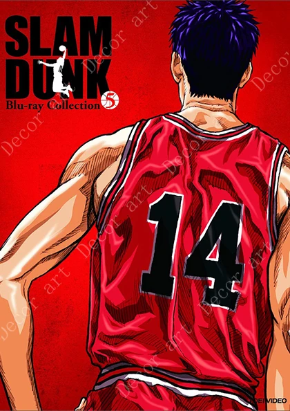 SLAM DUNK баскетбольный мальчик Rukawa Kaede аниме комиксы холст живопись ВИНТАЖНЫЙ