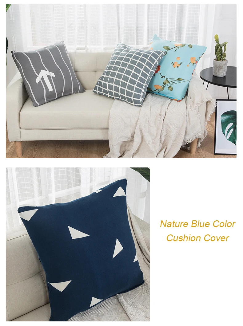 Knitted Cushion Cover Decorative Pillow Case Linen Square 45  45 Printed Pillowcase for Home Chair Decor and Car (6)