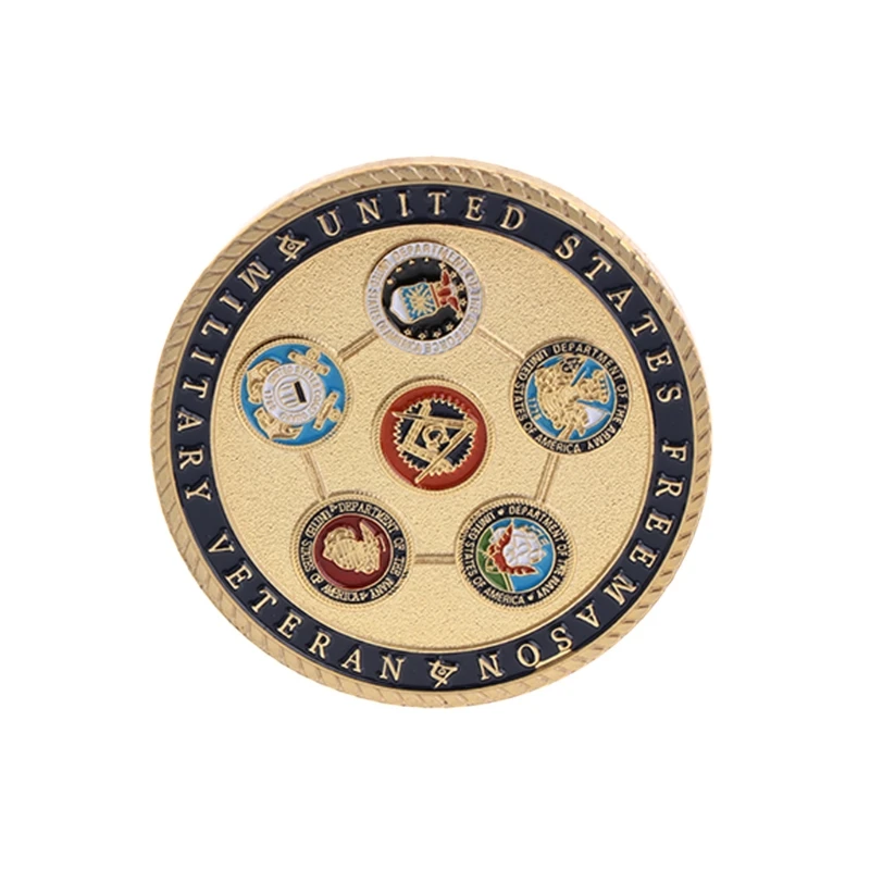 

Commemorative Coin Freemasons Silver Gold Military Collection Art Gifts Souvenir New Quality