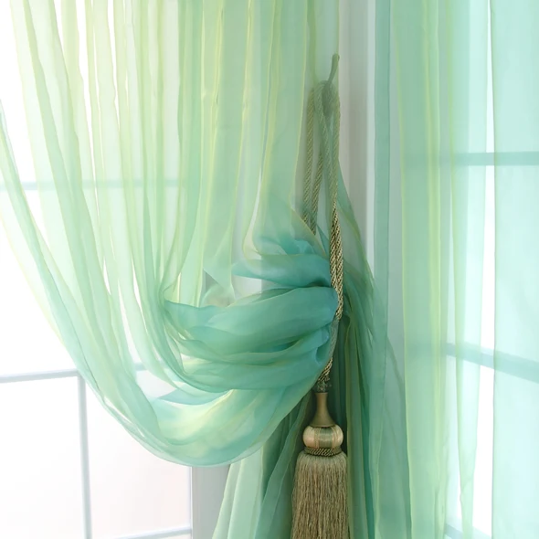 

NAPEARL Rustic solid color curtain window screening balcony piaochuang heterochrosis shalian finished product s235
