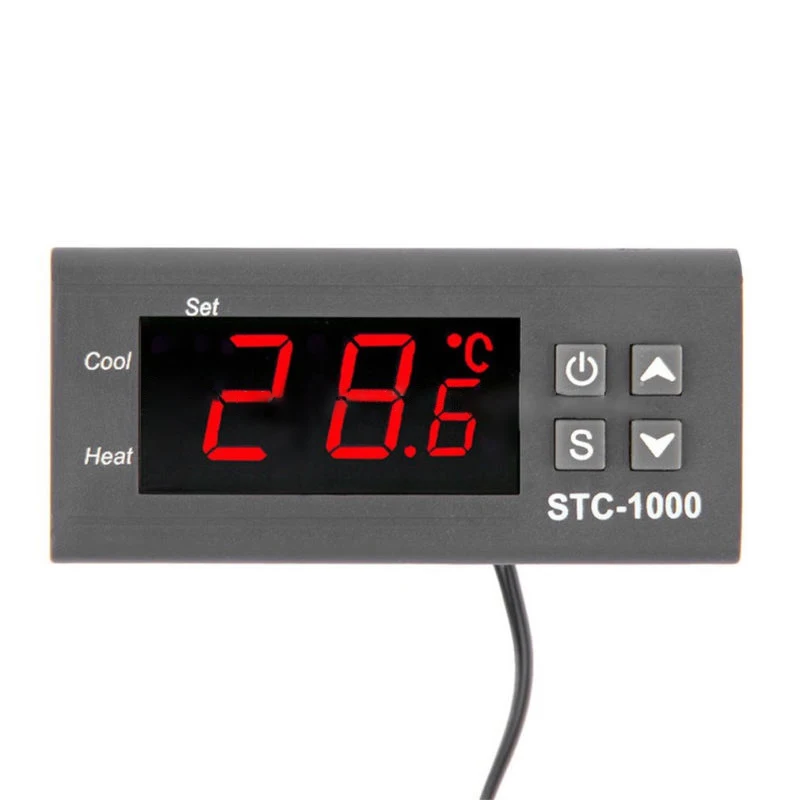 

STC-1000 Digital Temperature Controller Thermostat Two Relay Output 12V 24V 110-220V Aquarium Sensor With Heater And Cooler