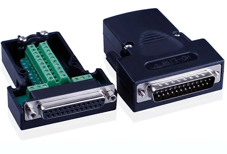 6pcs DB25 Terminals breakout PCB board adapter plate DR25 25Pin