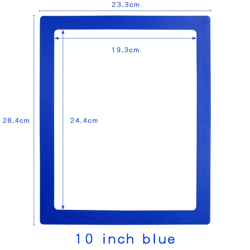 YIBAI 6/7/10 дюймов магнитная фоторамка Применение для холодильника и железа ворсом на внутренней поверхности показать картинку из ПВХ - Цвет: Blue 10 inch