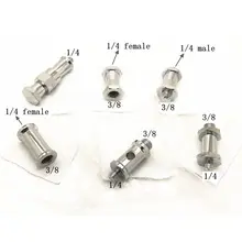 6in1 1/4 ''до 3/8'' Женский Мужской Нитки втулка Стад конвертировать Винт Adapter Kit для зонтик вспышки света штатив studio Интимные аксессуары