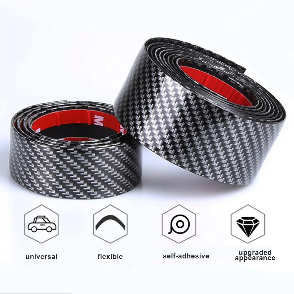 

Universal Car Door Sill Scuff Plate Carbon Fiber Color Threshold Cover Panel Step Protector Sticker Guard 3cm 5cm Width
