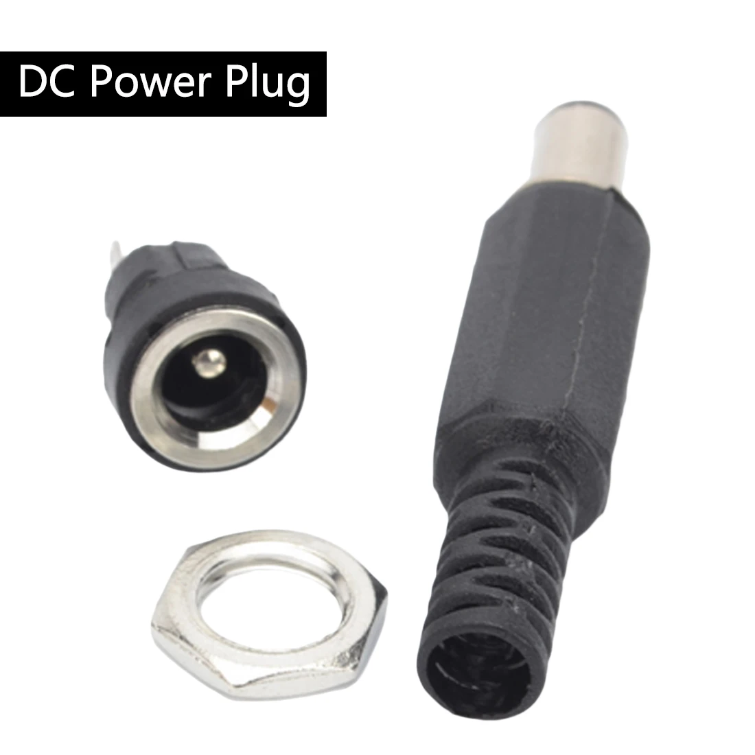 

10 pcs 12V 3A Plastic Male Plugs + Female Socket Panel Mount Jack DC Power Connector Electrical Supplies