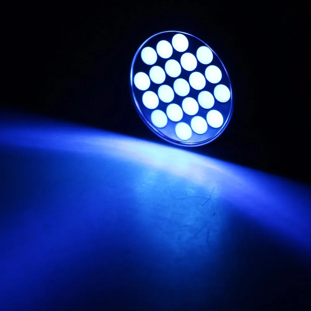Супер 21 Светодиодный УФ-свет 395-400nm светодиодный ультрафиолетовый фонарик световая лампа для проверки маркера Обнаружение наличных ночная рыбалка пещера