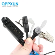 Гарнитура наушник микрофон стандарт голосовой связи PTT для Motorola Walkie Talkie GP328 GP338 GP340 GP380 PRO5450 двухстороннее радио аксессуары воздуха Акустическая трубка
