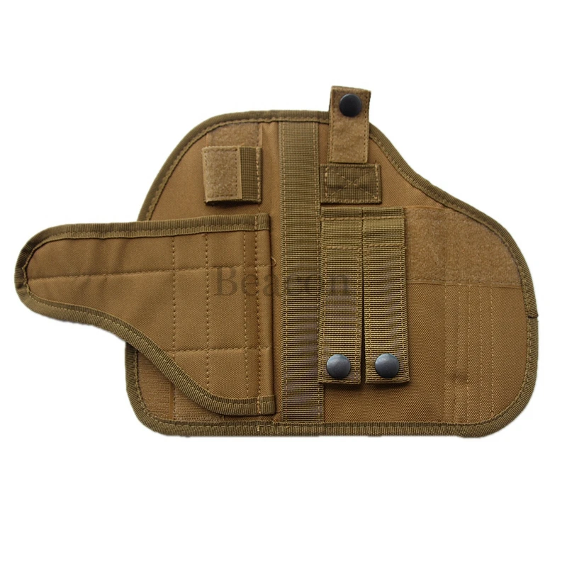 Molle Vest тактический пистолет кобура Скрытая кобура пистолет сумка для переноски Регулируемый правый твердый пистолет кобура Сумка подходит PKK. И так далее