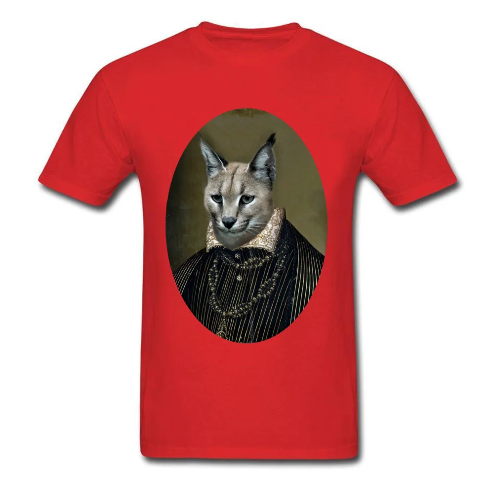 Cotton Fabric Men's Short Sleeve Henri Lynx T Shirts Simple Style Tops Shirts Company Printed Crewneck Tee-Shirt Henri Lynx red