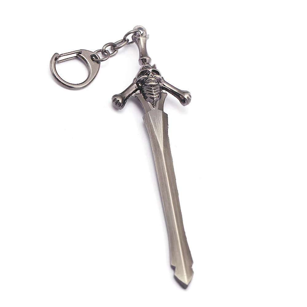 Game May Cry Keychain Keyrings DMC Dante Rebellion Awakening Sword Toy Nero Weapon Red Queen Metal Key Chain Ring Men Jewelry - Color: A