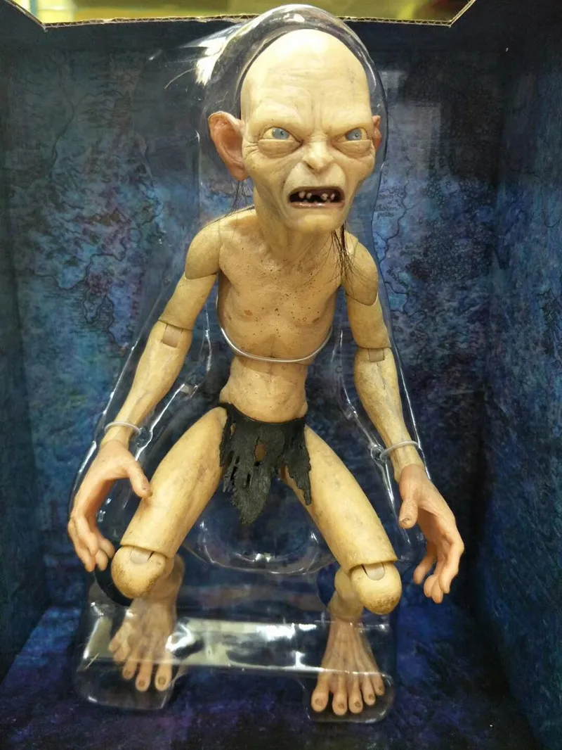 

[New]Lord of the Rings toy Gollum action figure Furnishing articles The Hobbit Keepsake hallmark collection doll model