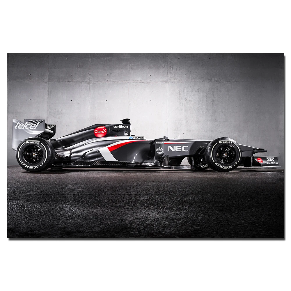 Sauber C32 F1 гоночный автомобиль постер холст ткань печать живопись Настенная