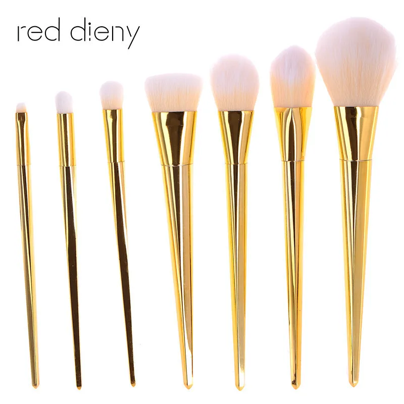 

7pcs/set Makeup Brush Set Pro Foundation Cosmetic Powder Brushes Kits Contour Eyeliner Makeup Brushes Tool Superior Soft