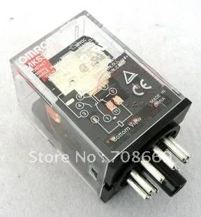 10 компл. база+ катушка реле питания MKS3P 11pin 2NO 2NC 10A(NO) 5A(NC) DPDT DC24V