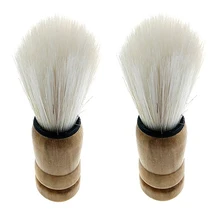 Professional Men Barber Salon Bristle Hair Shaving Shave Wooden Handle Brush