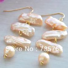 Xiuli 00126 22 ММ БЕЛЫЕ ДЭНС КРУГЛЫЙ БИВА PEARL МОТАТЬСЯ СЕРЬГИ 14KGP можете выбрать