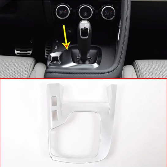 

For Jaguar E-PACE E PACE 2018 2019 Matt ABS Car Interior Center Console Gear Shift Decoration Frame Trim Accessories Parts