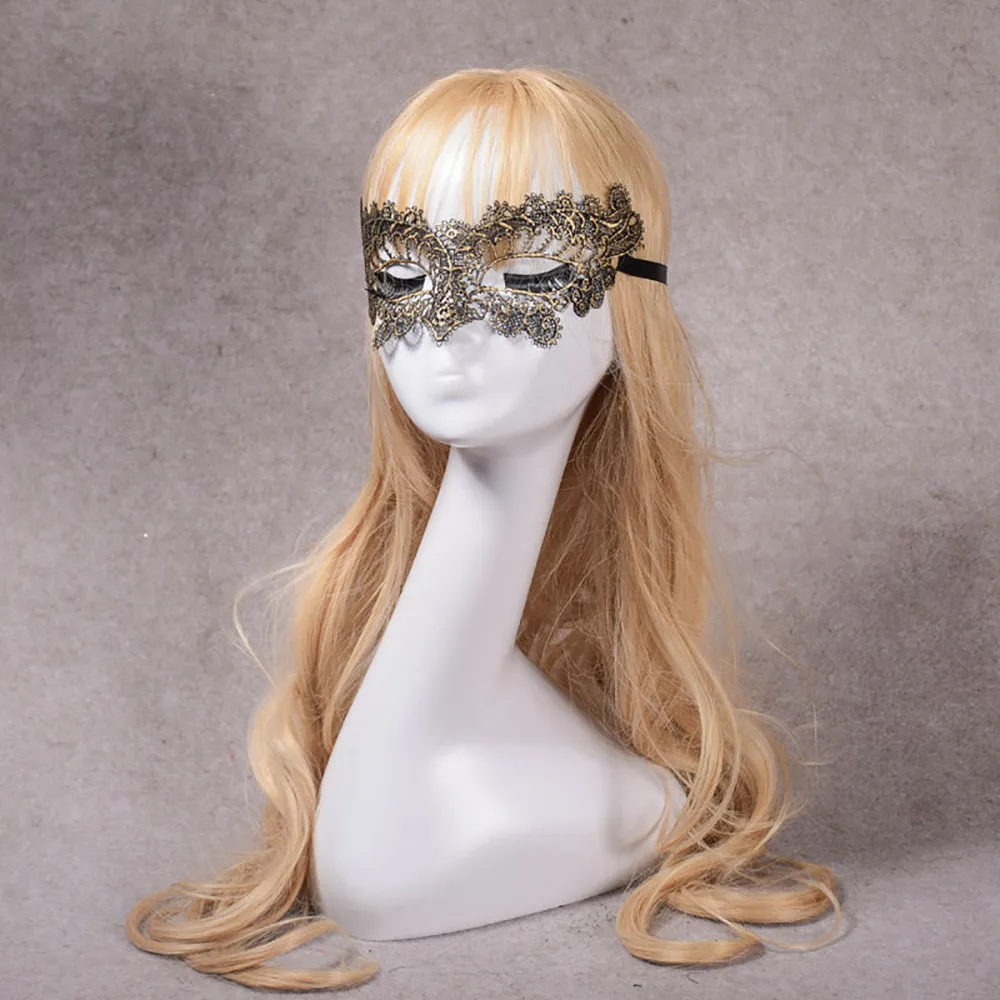 

Masquerade Lace Mask Catwoman Halloween Cutout Prom Party Mask Accessories
