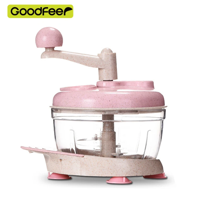 Goodfeer 1500 мл ручная мясорубка Нержавеющая сталь лезвия многофункциональный
