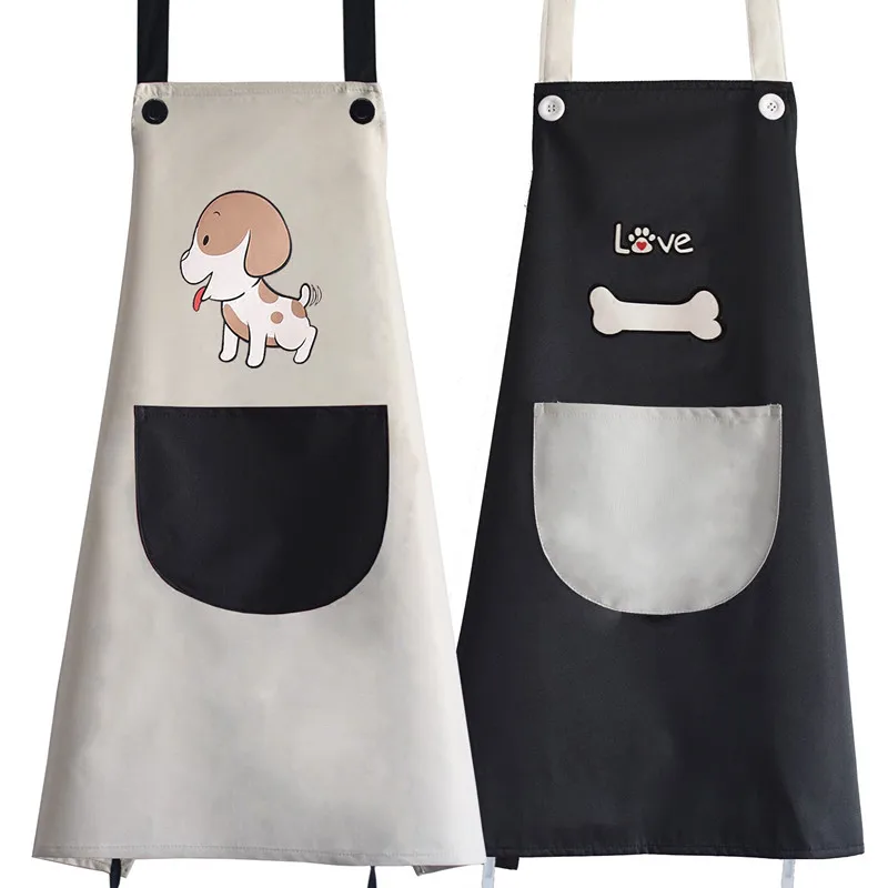 

2018 Hot Fashion Women Men Cotton Apron Funny Cute Pattern Canvas Apron Kitchen Cooking Novelty BBQ Hairdresser Apron DW9
