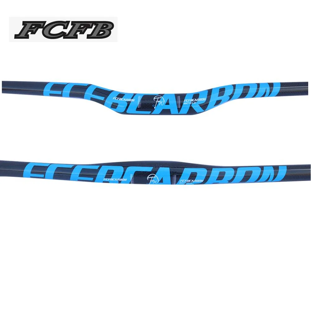 

FCFB blue Carbon MTB handlebar Carbon Bike Handlebars Carbon Bicycle Handle Bar MTB Parts 31.8*580-760mm