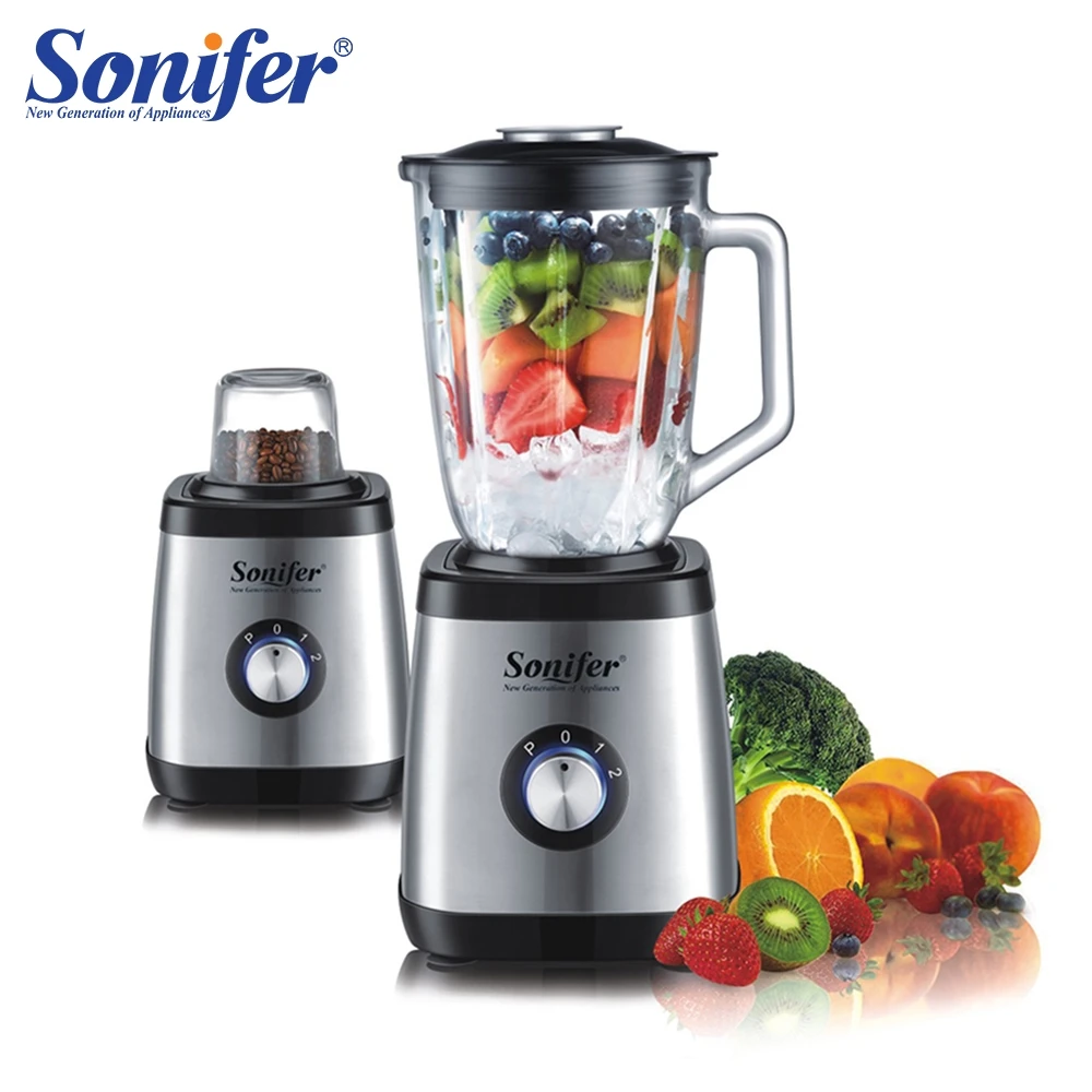 

600W Multifunction electric food standing blender mixer kitchen stainless steel Glass vegetable Meat Grinder Sonifer