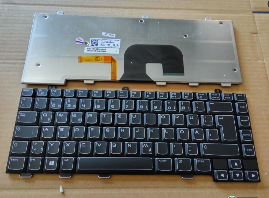 

New keyboard for Dell P18G Alienware M14X R1 M14X R2 Deutsch German/US/Finnish/DANISH layout