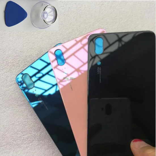 Per Huawei P20 Cover Posteriore In Vetro Originale Per Cellulare Huawei P20 Custodia Porta Batteria Posteriore Con Adesivo + Strumenti