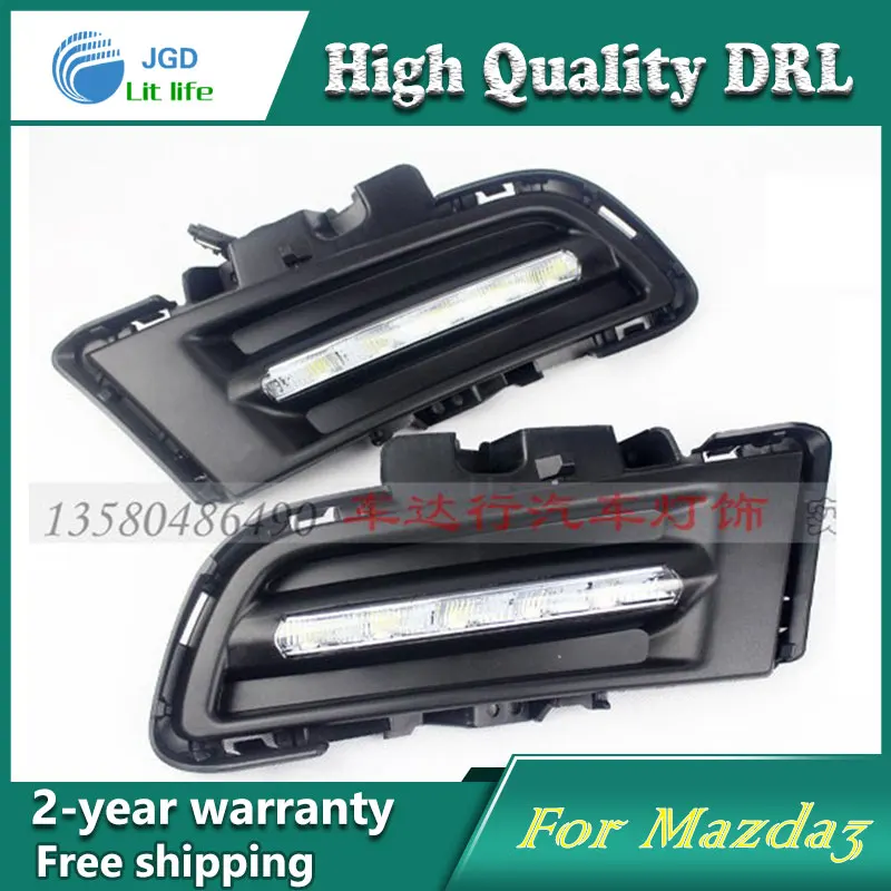 Free shipping !12V 6000k LED DRL Daytime running light case for Mazda 3 Mazda3 M3 2010-2012 fog lamp frame Fog light Car styling Free shipping !12V 6000k LED DRL Daytime running light case for Mazda 3 Mazda3 M3 2010-2012 fog lamp frame Fog light Car styling